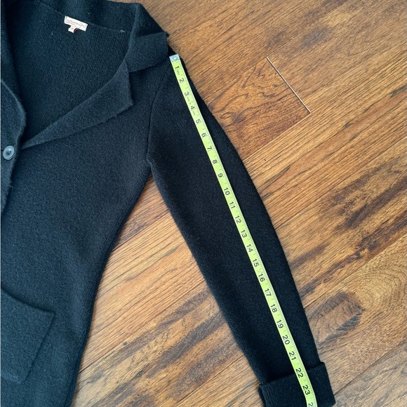 COCOGIO Italy Gray Wool Blend Cardigan Sweater Blazer Jacket - Sz S - Picture 5 of 10